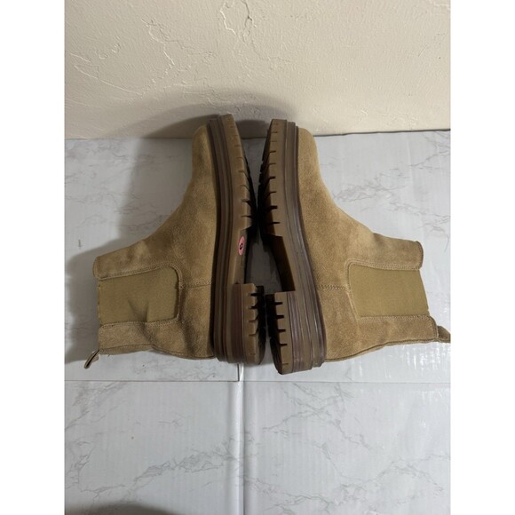 Avellini Made‎ in Portugal Suede Leather Lug Sole Chelsea Boots EU39/US 8.5 - Picture 5 of 6